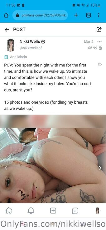 Nikkiwellsof Голе фотографије OnlyFans 7